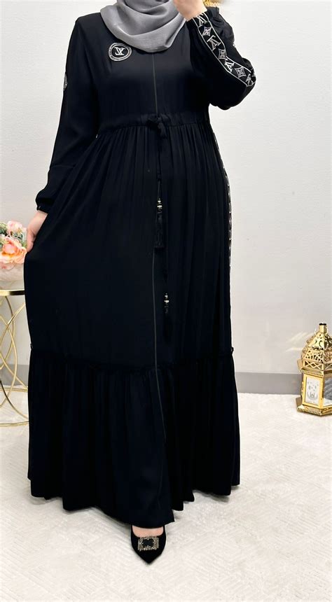 LV embroidered klosh abaya – Eva design.